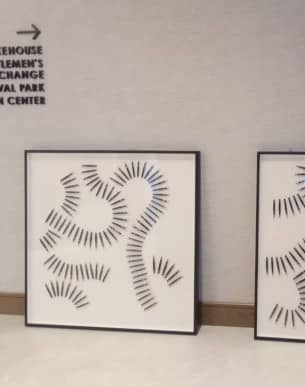 pen art installation